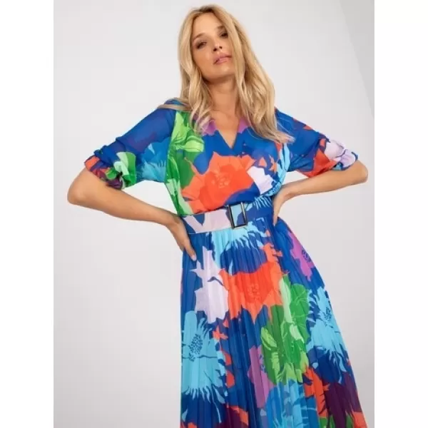  Dámské šaty OCH BELLA TW-SK-BI-1441.26 DARK BLUE 