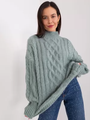 Dámský svetr WOOL FASHION ITALIA AT-SW-2363-2.04P MINT
