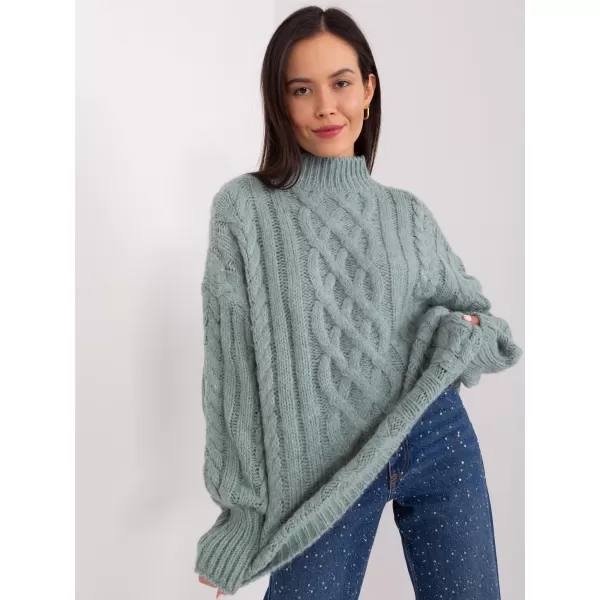  Dámský svetr WOOL FASHION ITALIA AT-SW-2363-2.04P MINT 