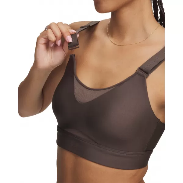  Dámská podprsenka UNDER ARMOUR INFINITY HIGH 2.0 BRA 1384112-201 HNĚDÁ 