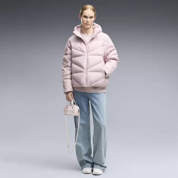  Dámský kabát PUMA HOODED DOWN PUFFER JACKET W 69458049 MISTY PINK 