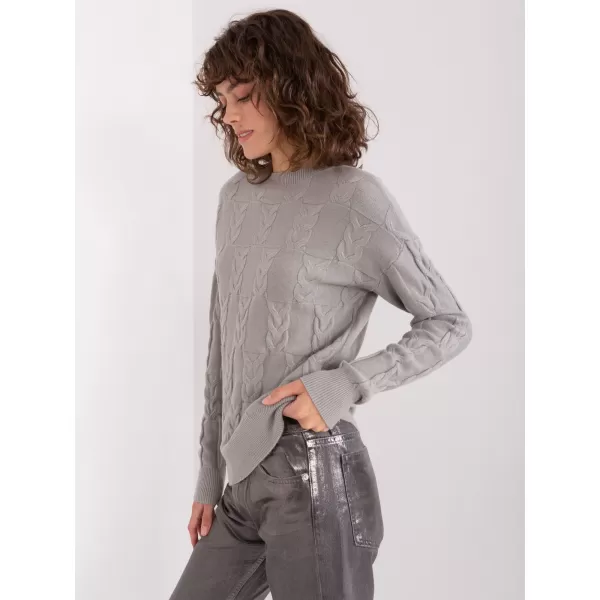  Dámský svetr WOOL FASHION ITALIA AT-SW-2340.80 GRAY 