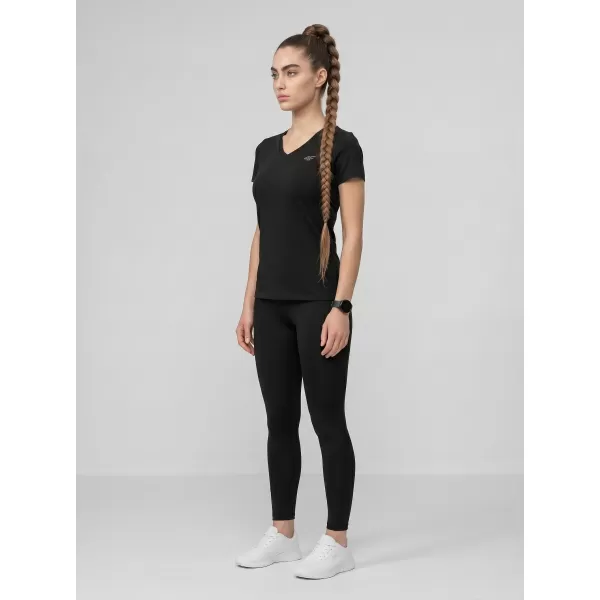  Dámské triko 4F 4FWMM00TTSHF3307 DEEP BLACK 
