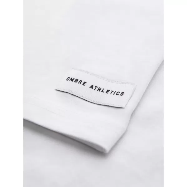  Pánské triko OMBRE OM-TSPT-0269 WHITE 