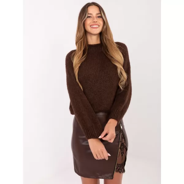  Dámský svetr ITALY MODA MI-SW-1311.31 BROWN 
