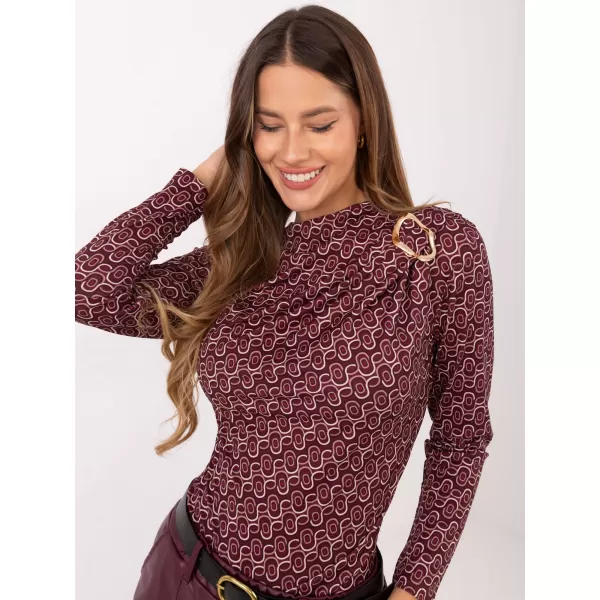  Dámská halenka RUE PARIS IT-BZ-20315.01 BURGUNDY 