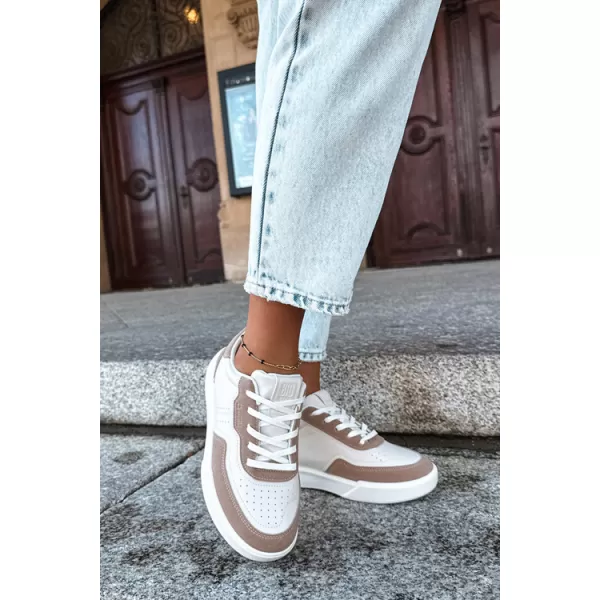  Dámské tenisky BIG STAR SHOES UU274275 WHITE/BEIGE 