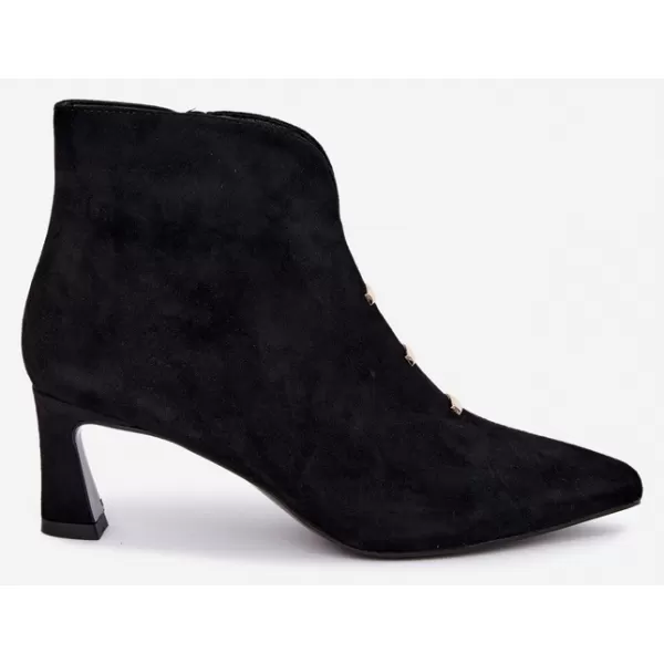  Dámské kotníkové boty D&A CR62-3496 BLACK 