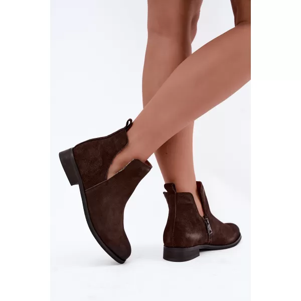  Dámské kotníkové boty VINCEZA 133142 LEATHER 
