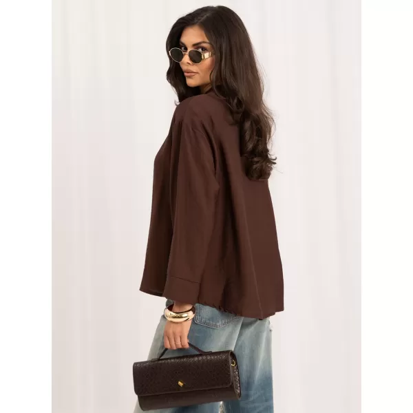  Dámská košile ITALY MODA MI-KS-A336315.75 BROWN 
