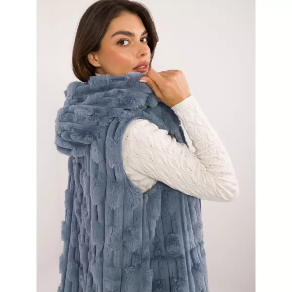  Dámská vesta WOOL FASHION ITALIA AT-KZ-2368-1.06 BLUE 
