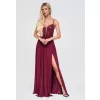 Dámské šaty LARICA LA-OM-DLR374 MAROON