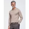 Pánská triko s límečkem OMBRE OM-POLS-0151 BEIGE