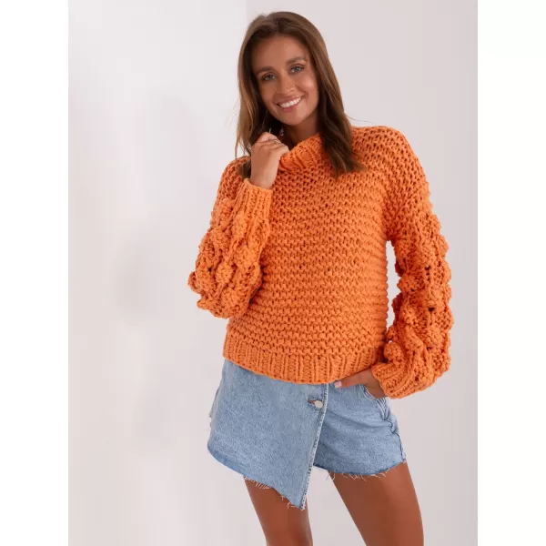  Dámský svetr WOOL FASHION ITALIA AT-SW-2382.97P ORANGE 
