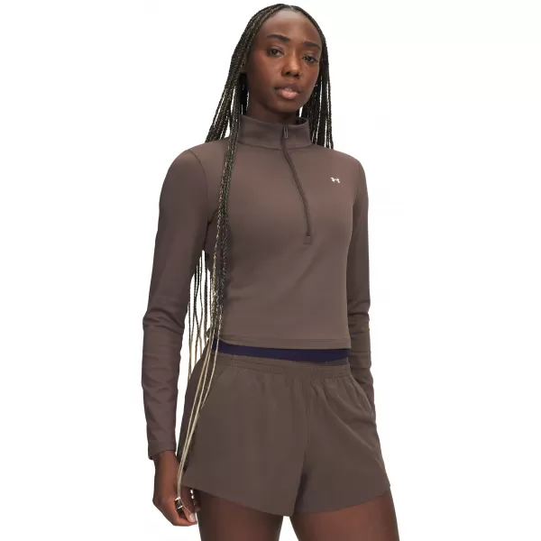  Dámské triko UNDER ARMOUR MOTION 1/2 ZIP 6013775-200 HNĚDÁ 