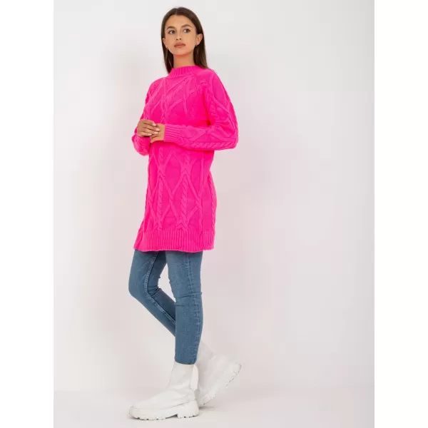  Dámský svetr RUE PARIS LC-SW-8012.88P FLUO PINK 