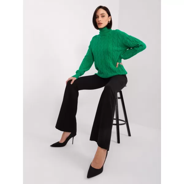  Dámský svetr WOOL FASHION ITALIA AT-SW-2348.95 GREEN 