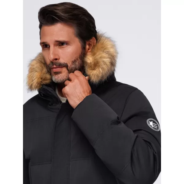  Pánská parka OMBRE OM-JALJ-0310 BLACK 