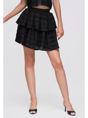 Dámská sukně OMBRE OW-GL-E0014 BLACK