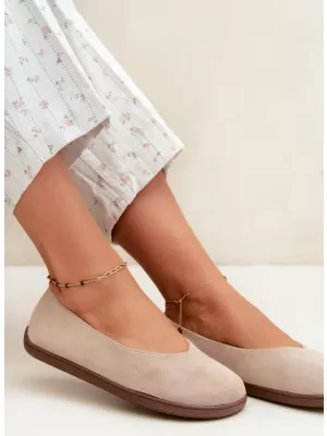 Dámské baleríny BOTO 9877 BEIGE