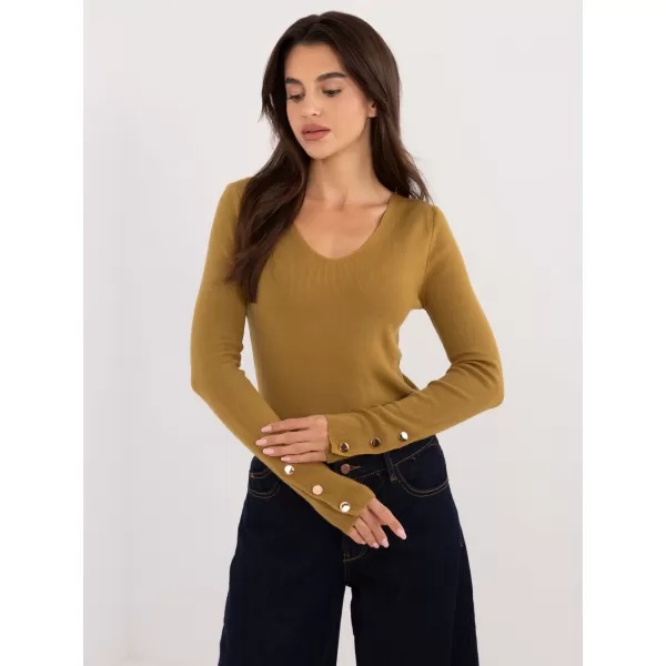  Dámský svetr WOOL FASHION ITALIA AT-SW-2334.91 OLIVE 