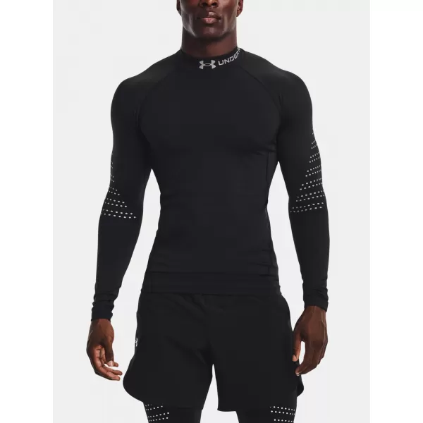  Pánské termo triko UNDER ARMOUR UA CG ARMOUR NOVELTY MOCK 1373828-001 ČERNÁ 