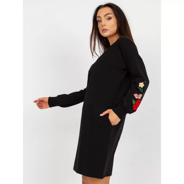  Dámské šaty RUE PARIS RV-SK-8088.59 BLACK 