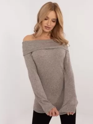 Dámský svetr ITALY MODA DHJ-SW-A2449.33 DARK BEIGE