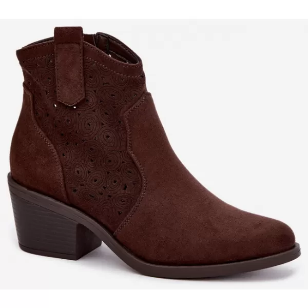  Dámské boty S.BARSKI HY62-8147 CHOCOLATE 