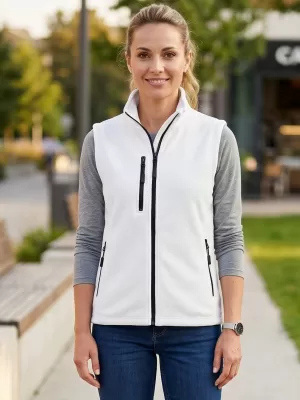 Dámská fleece vesta MALFINI EXIT W-525 BÍLÁ
