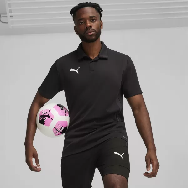  Pánské triko s límečkem PUMA TEAMGOAL POLO 658771-03 PUMA BLACK/WHITE/DARK GRAY 