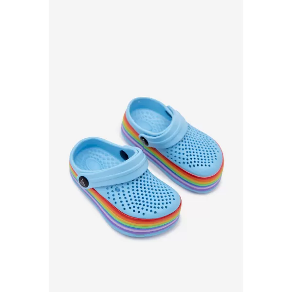 Dětské pantofle BOTO D2016/D2015 LIGHT BLUE 