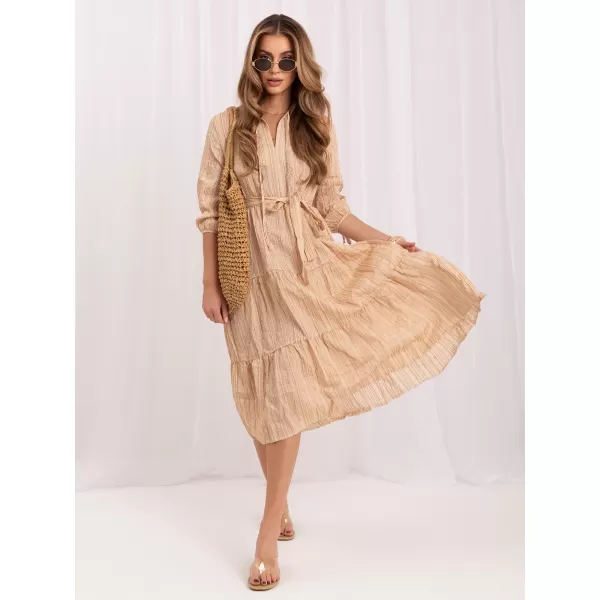  Dámské šaty LAKERTA LK-SK-508005.07P BEIGE 