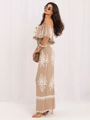 Dámský komplet ITALY MODA MO-KMPL-126175.85 BEIGE