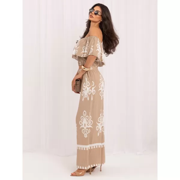  Dámský komplet ITALY MODA MO-KMPL-126175.85 BEIGE 