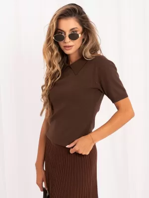 Dámský svetr FACTORY PRICE PM-SW-SF263.77 BROWN