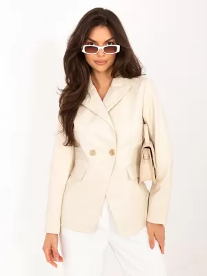 Dámská bunda ITALY MODA IR-KR-AY780.00P LIGHT BEIGE