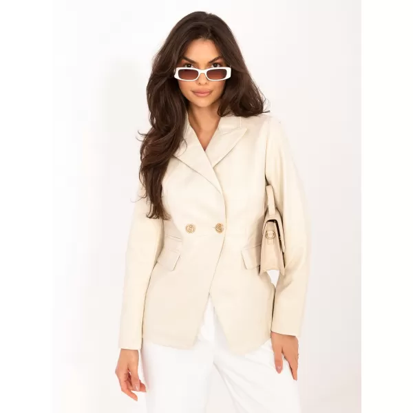  Dámská bunda ITALY MODA IR-KR-AY780.00P LIGHT BEIGE 