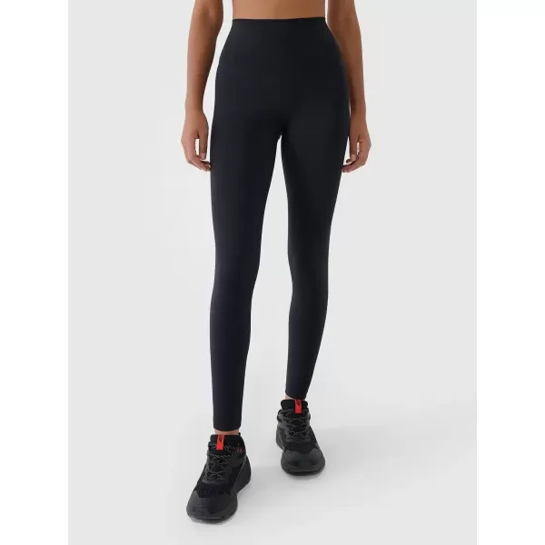  Dámské legíny 4F 4FWAW25TTIGF242 DEEP BLACK 