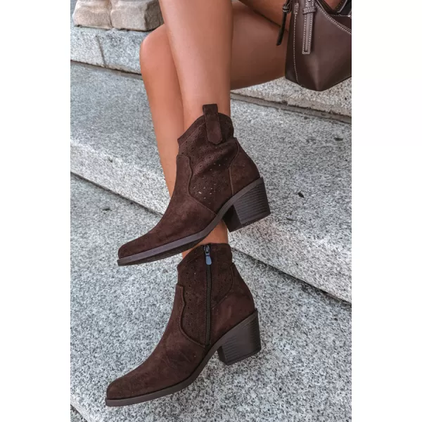  Dámské boty S.BARSKI HY62-8147 CHOCOLATE 