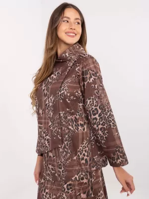 Dámská mikina ITALY MODA IT-BL-21613-5.12 DARK BEIGE