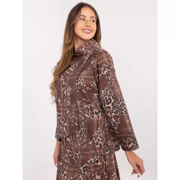  Dámská mikina ITALY MODA IT-BL-21613-5.12 DARK BEIGE 