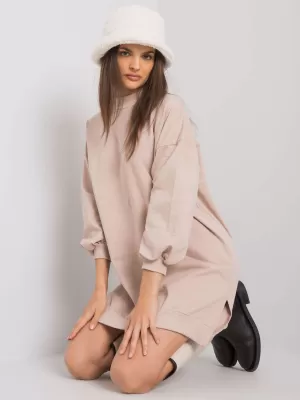Dámské šaty RUE PARIS RV-SK-7207.03 BEIGE