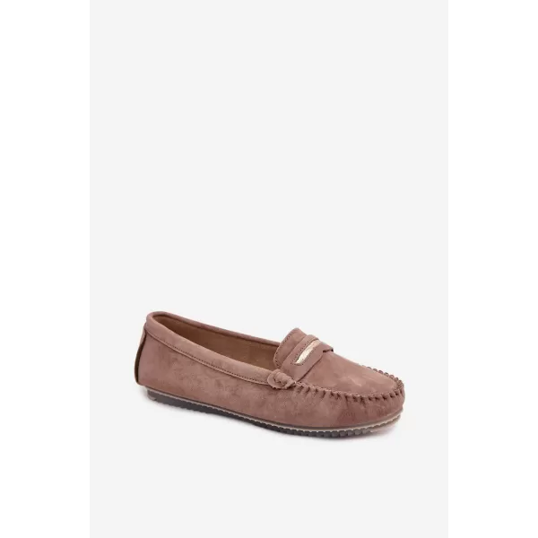  Dámské mokasíny S.BARSKI LR61-7029 DARK BROWN 