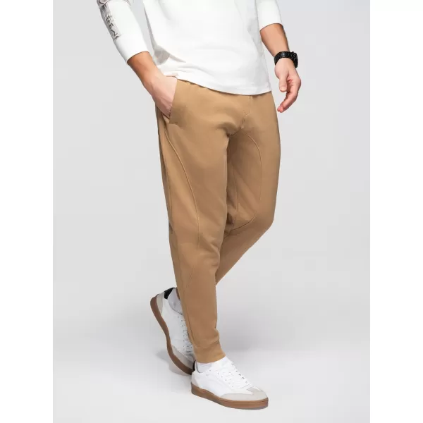  Pánské tepláky OMBRE OM-PABS-0305 BROWN 