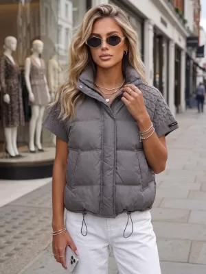 Dámská bunda DSTREET TMAVĚ ŠEDÁ