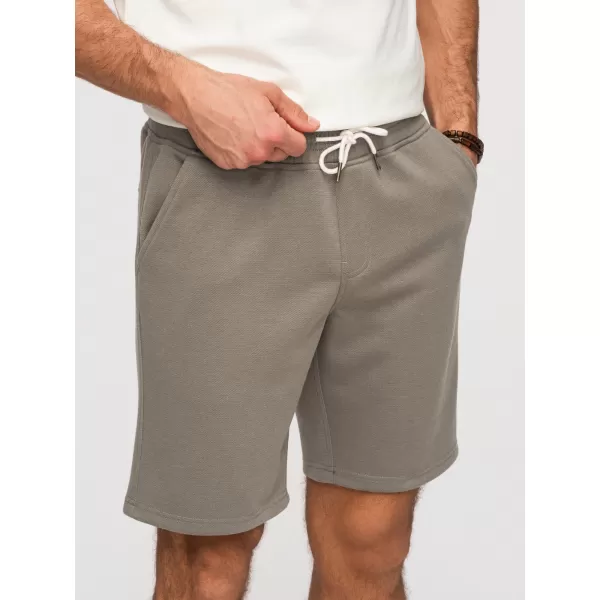  Pánské kraťasy OMBRE OM-SRSK-0124 KHAKI 
