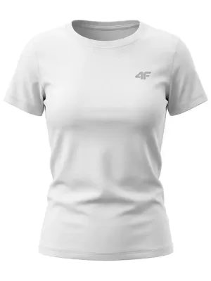 Dámské triko 4F 4FWMM00TTSHF3306 WHITE