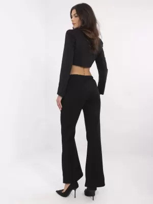 Dámské kalhoty ITALY MODA DHJ-SP-20518.12 NOIRE