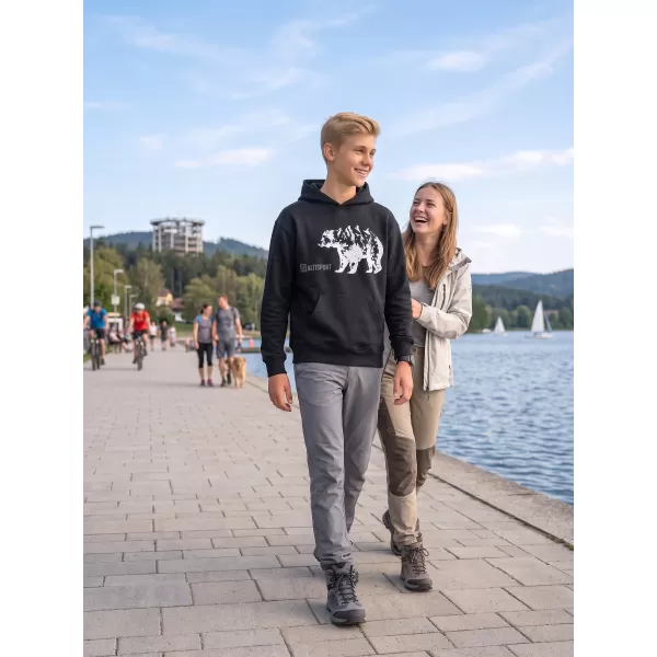  Dětská mikina ALTISPORT ALK193423 ČERNÁ 